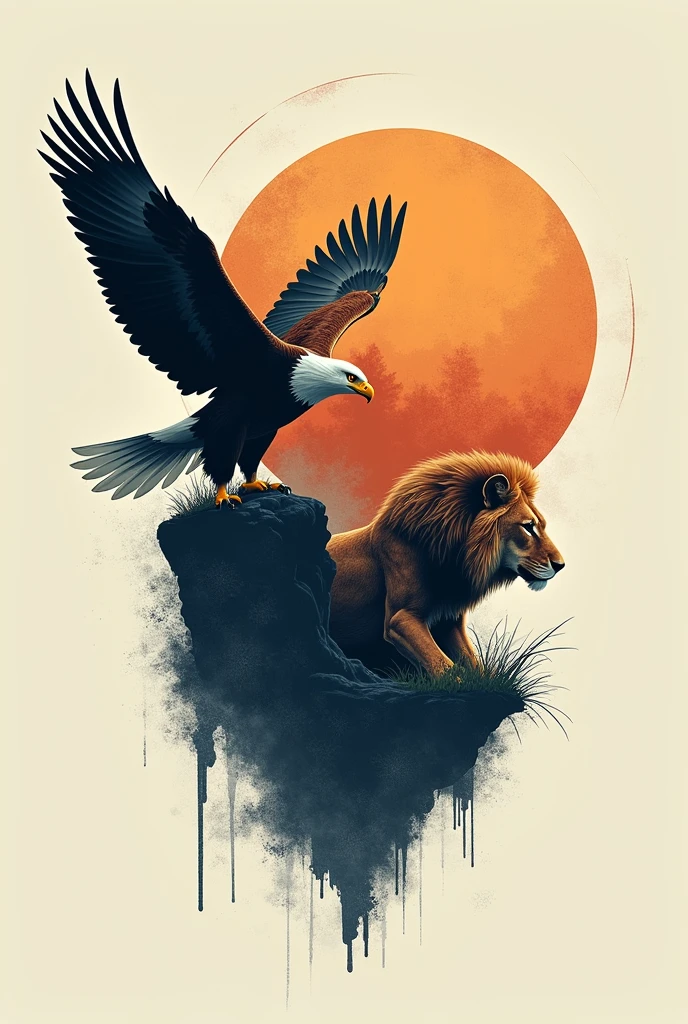 "Organize sua alimentAction e descubra como otimizar seu tempo e transformar sua vida." and the images of an eagle with the word "focusing", of a lion with the word "disciplin"ae with the image of a wolf with the word "Action"