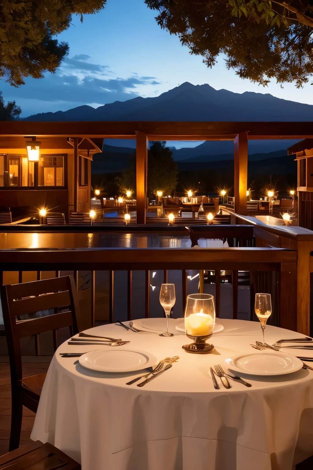 Dining in a fantastic place　