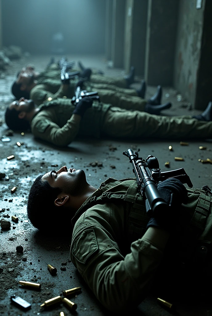Serbian special forces dead on the floor