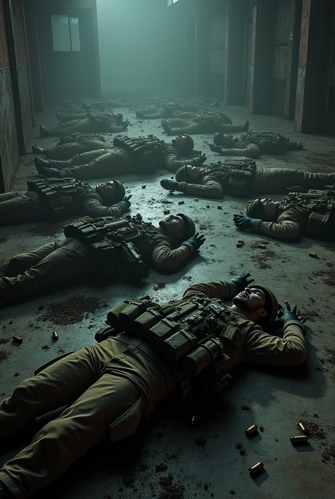 Serbian special forces dead on the floor killed by albanian