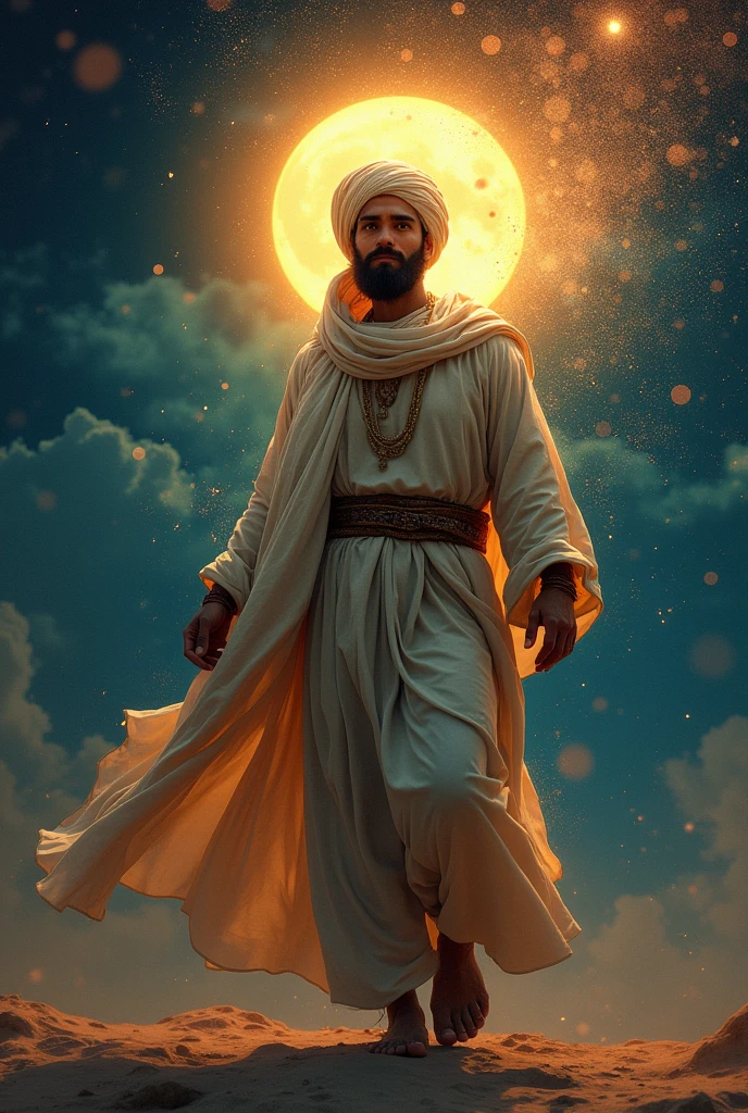 Create a eye-catching image of prophet Muhammad