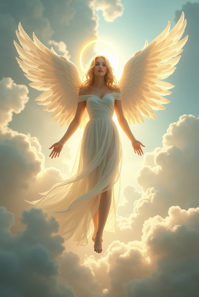 An angel with beautiful feet, new