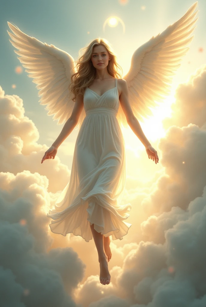 An angel with beautiful feet, new