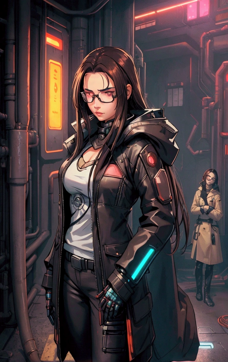 Add warmer lights, make her face a little rounder and change the other character in the background