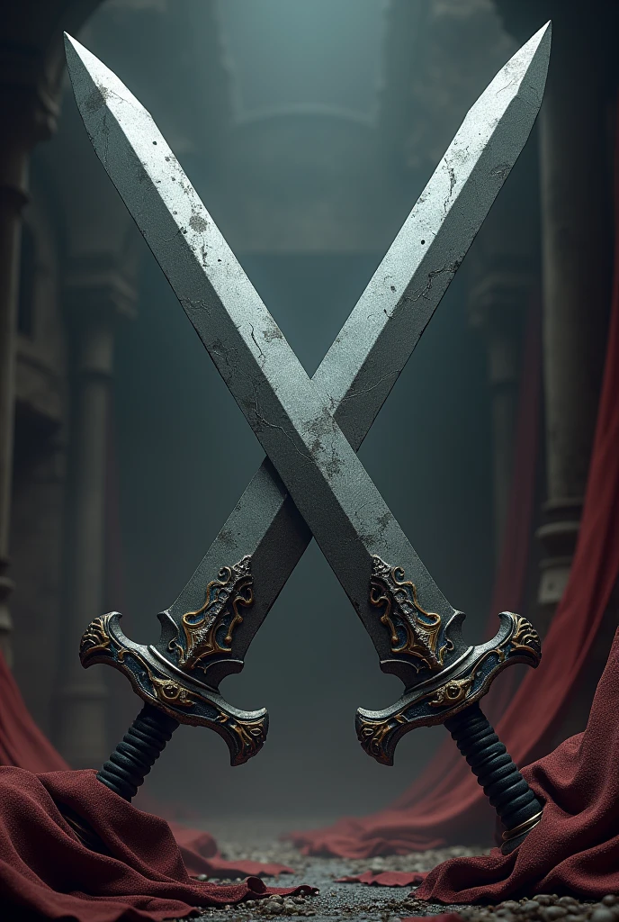 Big sward crossings each other ancient style