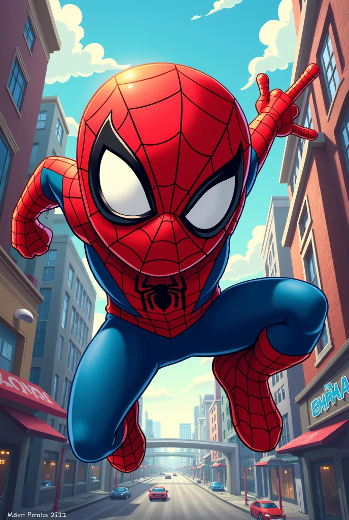 create a birthday invitation for João Vitor's 5th birthday with a spiderman theme