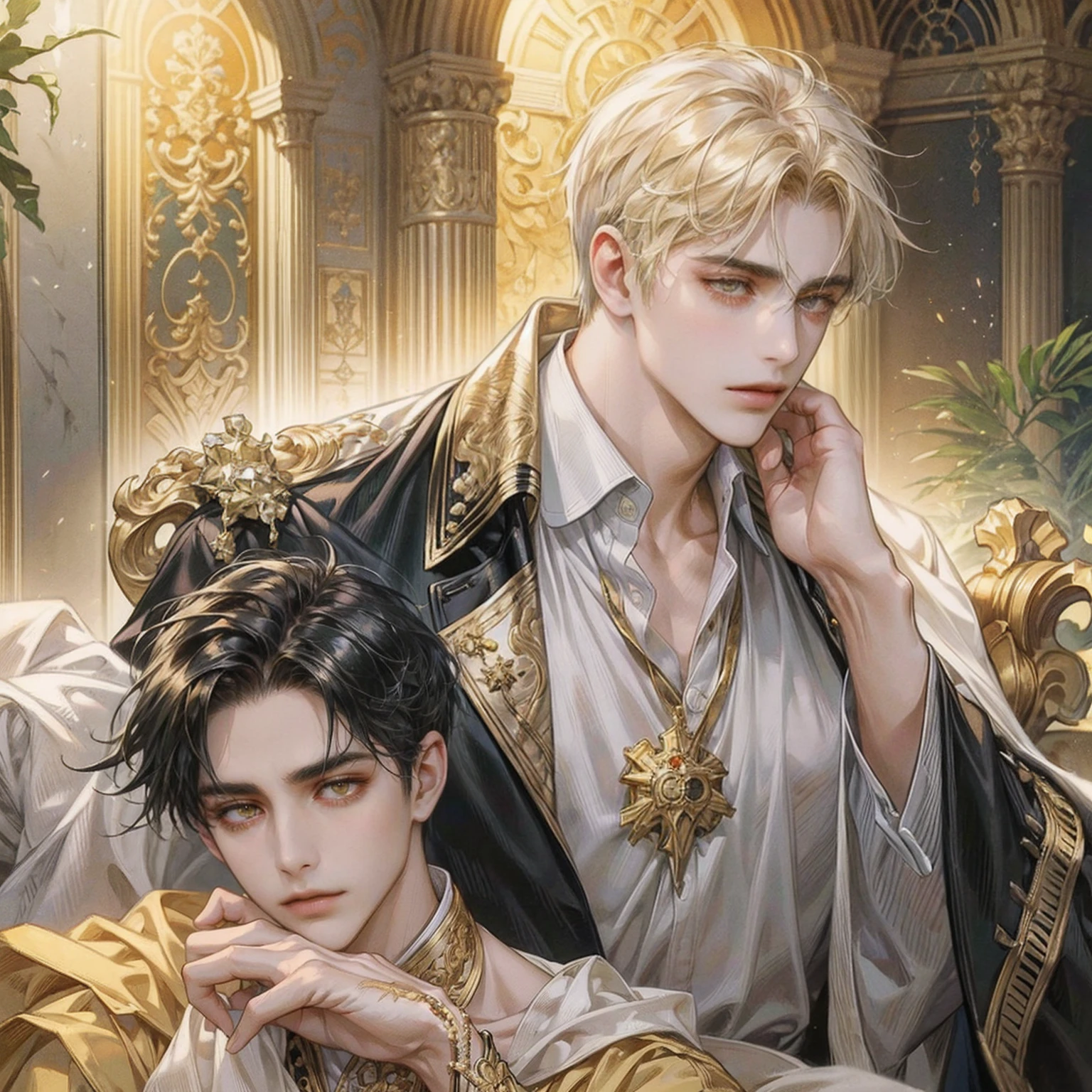 Constantine the Great. syojyomanga.アニメ. Reincarnation of Roman Emperor Constantine the Great.A mature, successful businessman, a modern reincarnation of Constantine the Great, a serious and attractive young man with a kind and earnest expression, a calm and composed demeanor, capable of being resolute when necessary, bright and piercing lion-like eyes, ((deep golden eyes)), in the scenic landscape of Venice at dawn.. He is hard working and efficient. Warm and sincere. He is kind and gentle, but he is also a cool-headed and ambitious man. Cool summer evening. refreshing breeze. High quality suit. Bright and keen-eyed, he cherishes and embraces the girl he loves. hyper quality. Super beautiful. Sweet and elegant. modern classical. Luxurious and graceful.masterpiece, Highest quality, {Highest quality}, {{masterpiece}}, {High resolution},