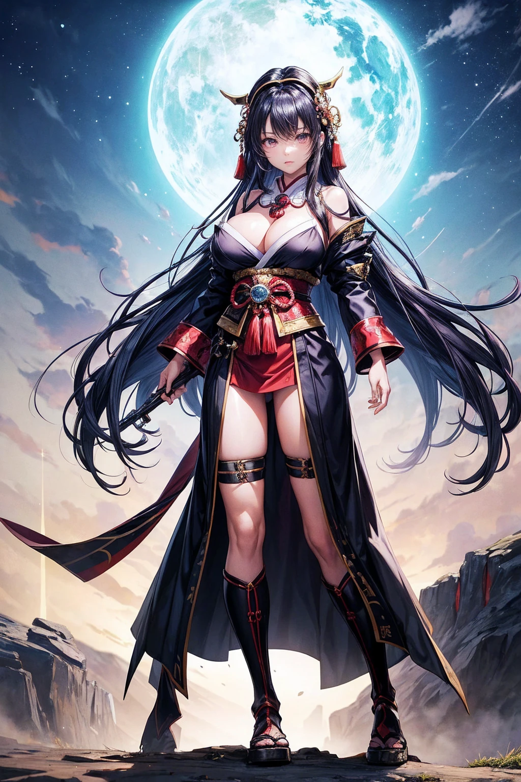 (((Highest quality)))(((Best Image)))(((anatomy)))外見は20代のwoman,Random hair color ,Random hairstyle,Wear a shrine maiden costume,Extreme costumes(((Appearance)))The shape is humanoid,Random Face(Beautiful Face),,Huge breasts,Tight waist,Wearing randomly colored armor(((Features)))Eye color is random,Personality is random,Attractive figure(((arms)))They are armed with weapons that are randomly colored glowing objects..Possess modern weapons.(((woman)))The skeleton is human-like,Huge breasts,Tight waist,fogのようなガス状のもので纏っている(((background)))Barren Land,dead tree,fog,Chaotic world(((Standing posture)))ランダムなStanding postureをしている,mysterious,lovely,Highest quality((Full Body Shot))
