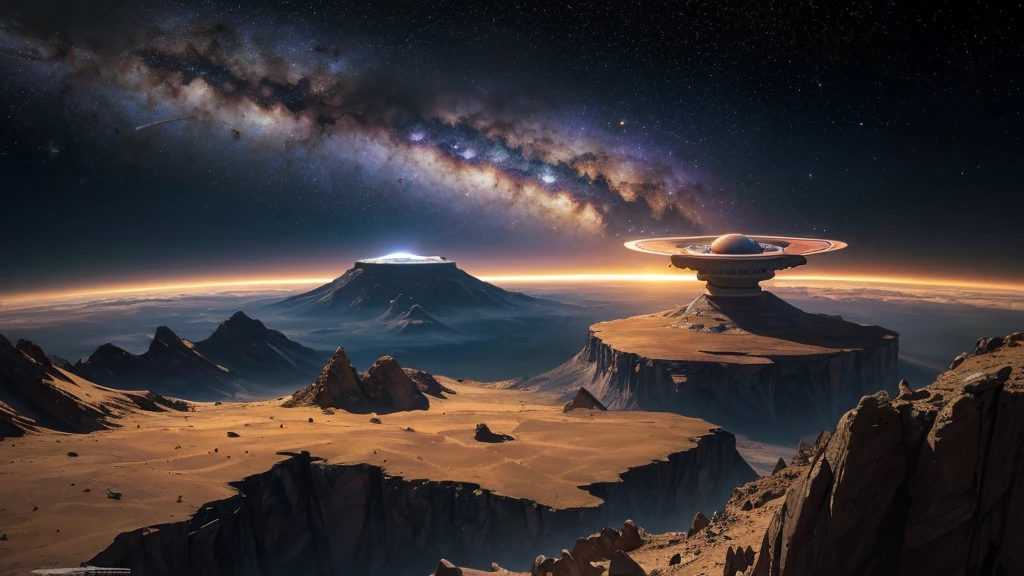 ((masterpiece)),((Highest quality)),((High Detail)),nobody,background, sf, Space Station, planet, Milky Way, Venus, Mars, Saturn, Black Hole