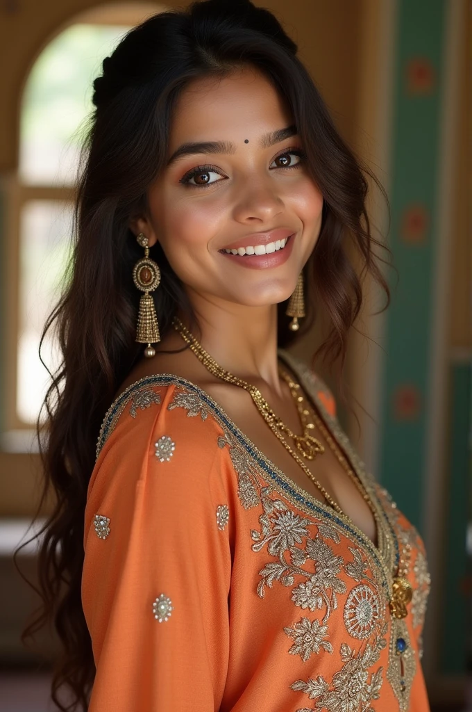 Beautiful Indian girl with big ass in salwar kameez.