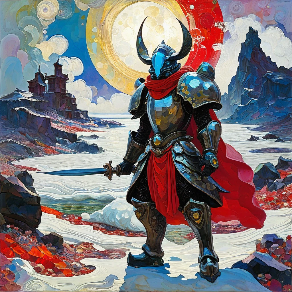 Pearl ((Estilo Mikhail Vrubel)), magical naive art, primitivism, Protogen, crimson
, ((best qualityer, work of art)), ((higher detail)), CRU:1,1, 8k