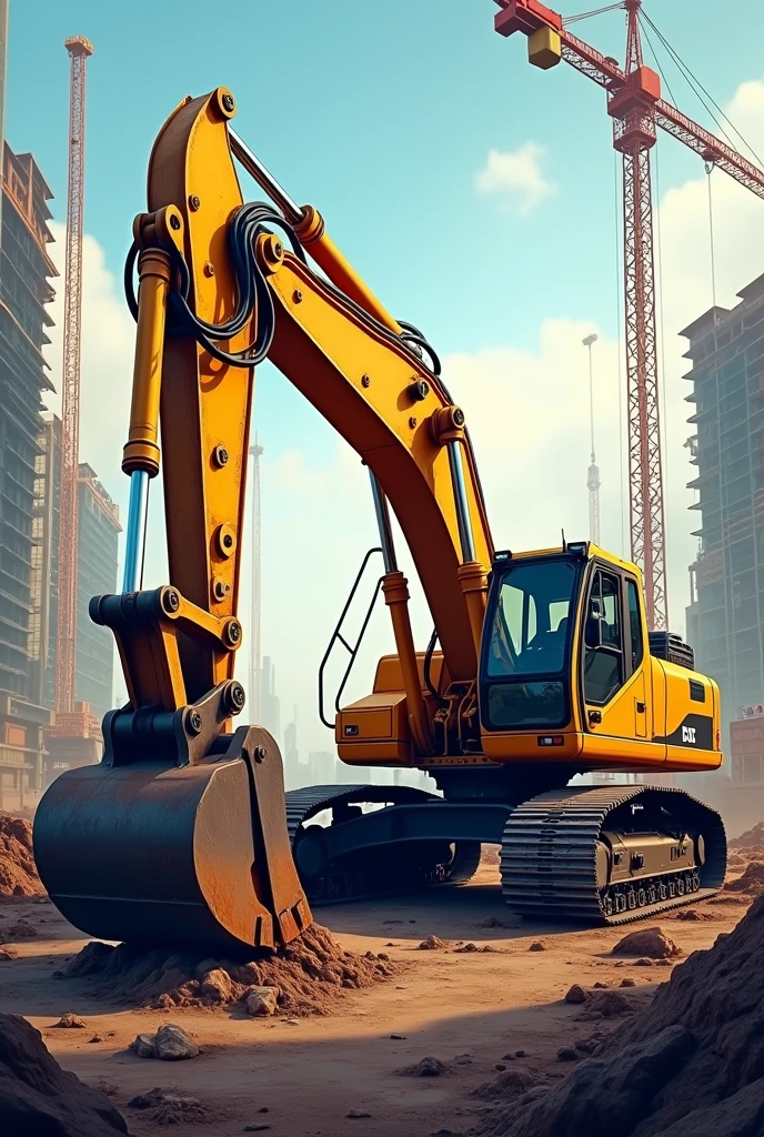 excavator rental poster without any writing