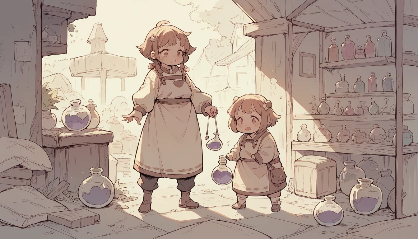 Three poor friends in potion standing 