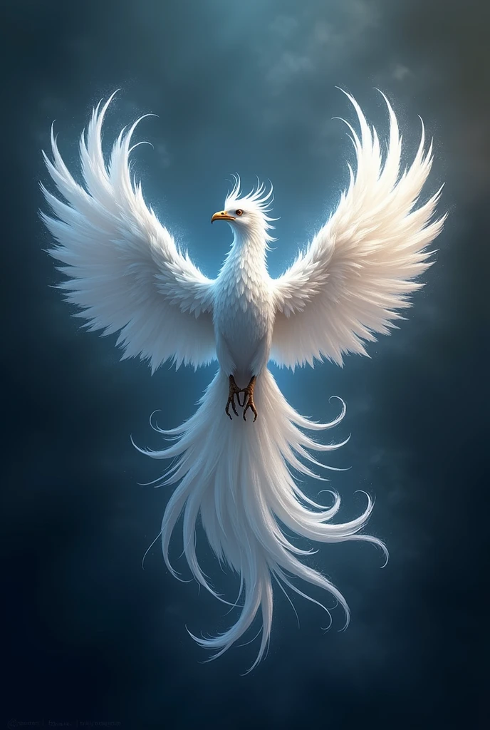 
                      ( perfect anatomy )  Fantasy business logo fantasy art silver white phoenix(Open your big glowing wings)A sign depicting a fair, a magnificent bird of paradise tail, a bird shining with light, a dark background.

                           High-quality content is very detailed.、Dynamic angles and elegant atmosphere，Intricate details, masterpiece, fair. Realistic, fresh and elegant aesthetic style. Airbrush digital oil painting. Movie lighting is very beautiful., perfect composition, intricate details, Super detailed and exquisite high quality work from a master artist