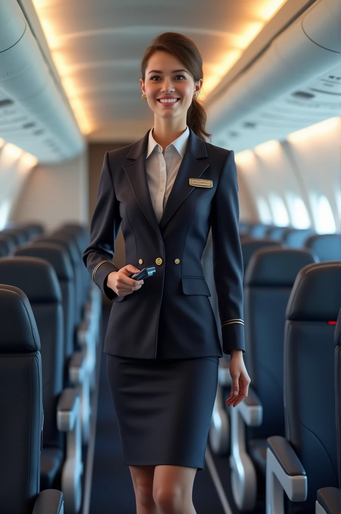 Stewardess girl 
