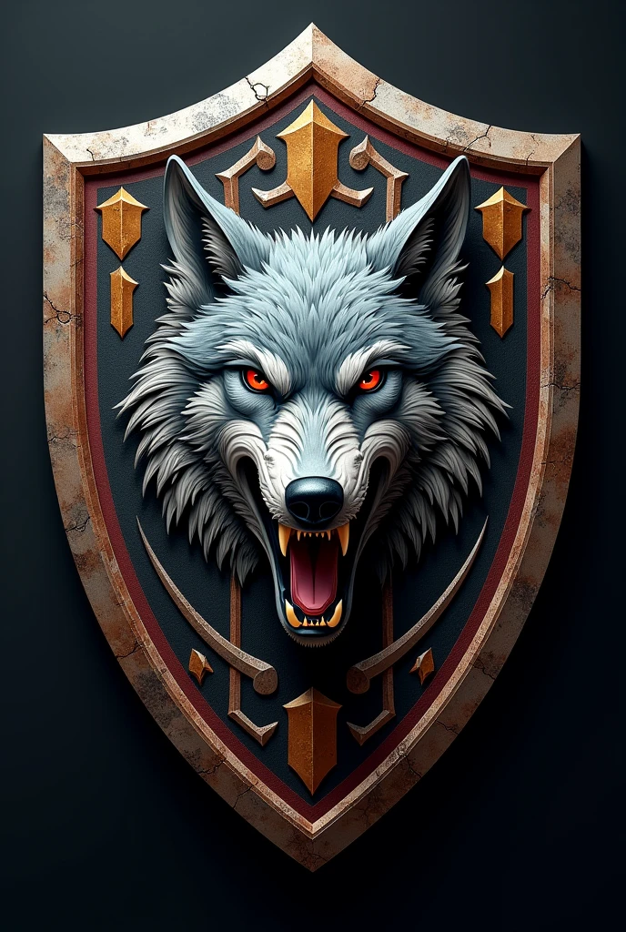 Team shield with wolf
