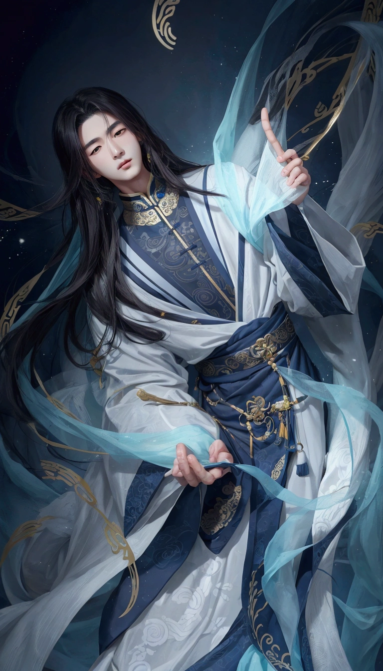 Handsome Chinese Young Men Face.