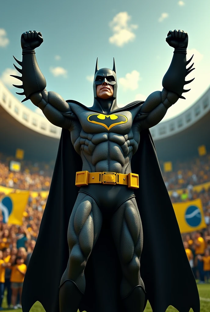 Batman cheering for Vasco da Gama in Sao Januário 