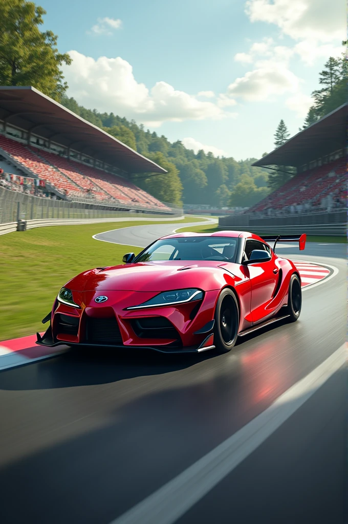 Supra on racing track
