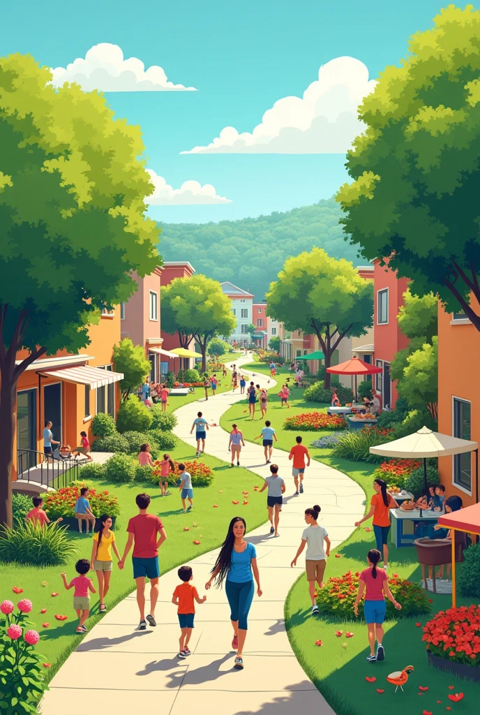 make a poster about a healthy community 