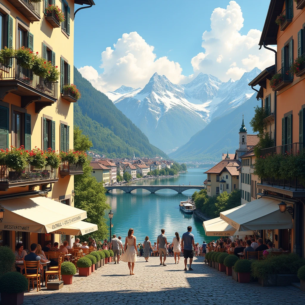Best view,Zurich,Scenery of tourist destination