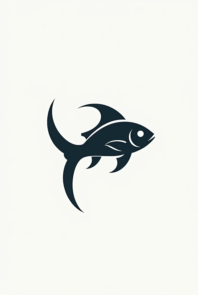 Please design a logo for a fish food brand. I want something cool.
