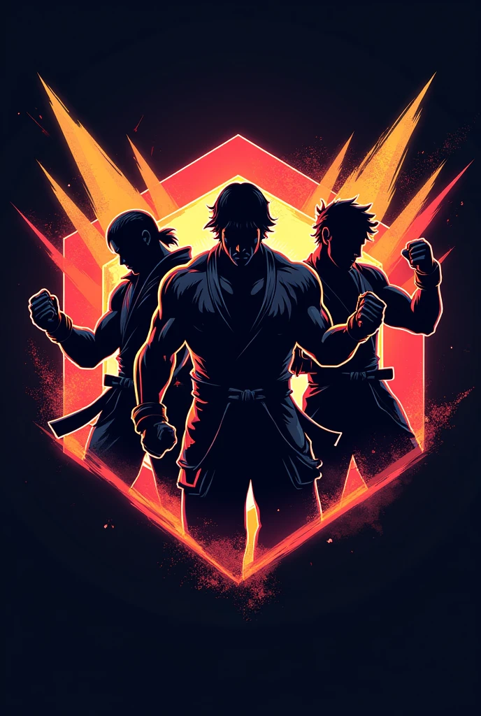 Make a fighting game team logo