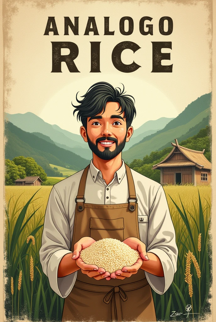 make a themed poster" replace your rice with analog rice"