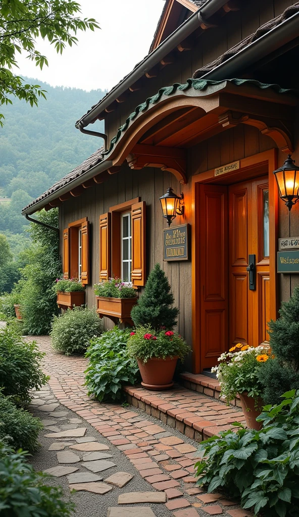 Entrance to B&B，45 degree shooting，~ side，Really