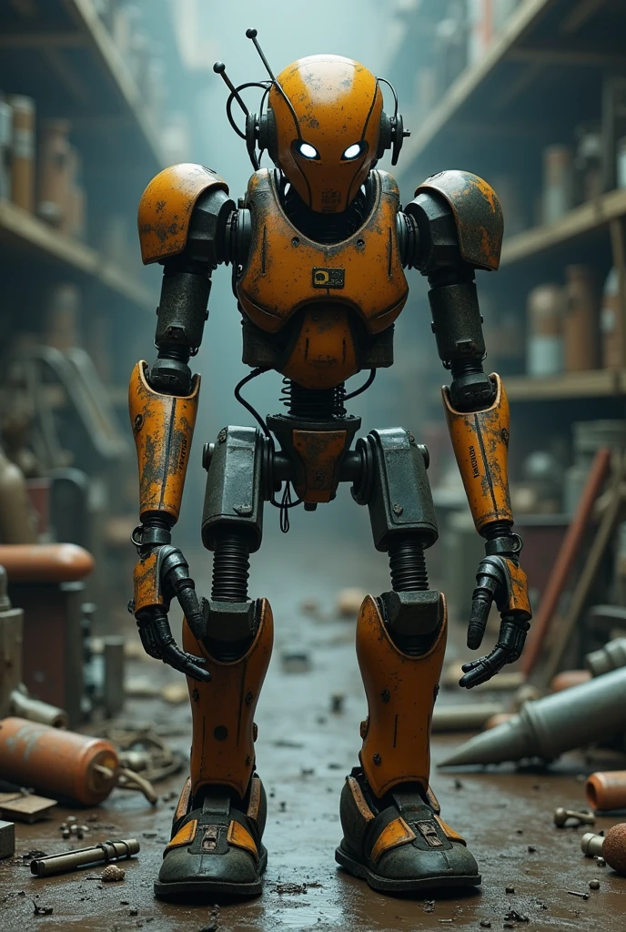 Robot made from poorly made prosthesis parts