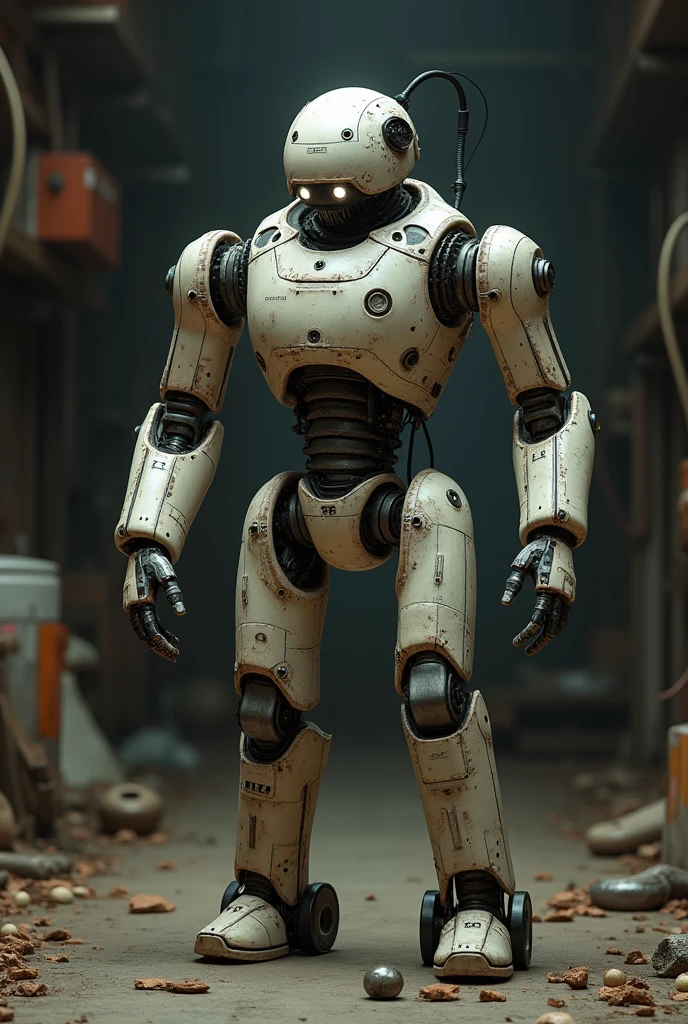 Robot made from poorly made prosthesis parts
