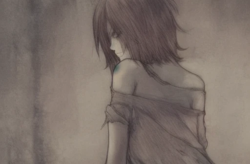 (by crayon:1.3), (by zero sum:1.2), e621, furry girl, female, young female, filhote, (face detailed), (standing alone:1.1), ((anthropo, humanoid)), (fine tune:1.1), mike, (face detailed), (More details, detailed back ground:1.1), (anthropopomorphic legs, anthropopomorphic hands:1.1), collared, sitting on a bench, short tail, Medium length hair, chestnut hair, narrow shoulders, Athletic shorts, black blouse, off shoulder blouse, hands between thighs, leaning forward, (main:1.1), angry smile, angry eyes, baby face, slightly blushed, flat-chested, brown overcoat, dirty blouse, slightly torn blouse
