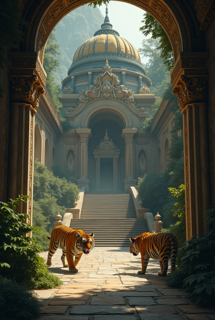 Dangerous palace with animals