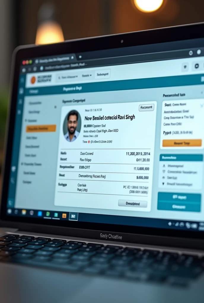 Make a fake payment screenshot of 8 lakh Indian rupees to ravi singh in the mode of online transaction