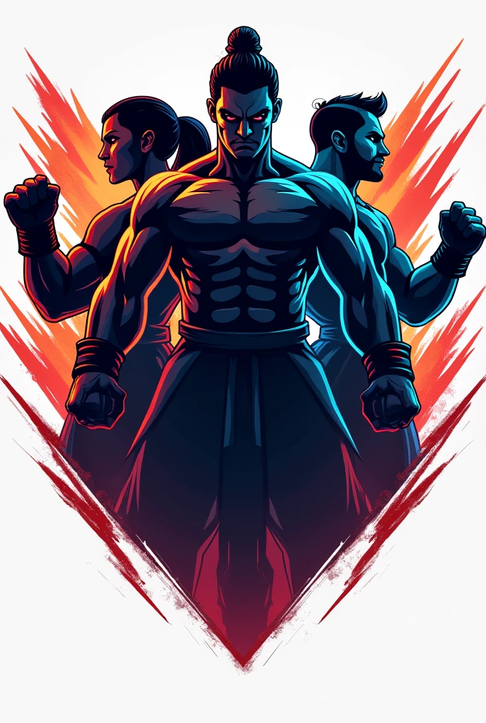 Make a fighting game team logo

