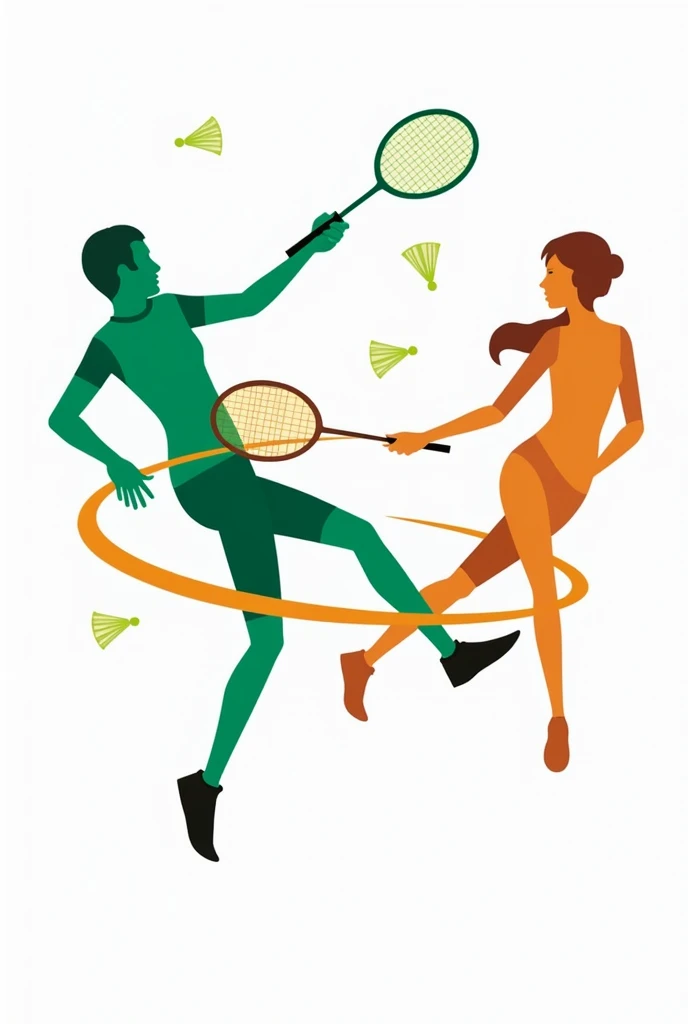 'Manorhamilton Badminton Club' named
Make a logo , In which there is a picture of both men and women