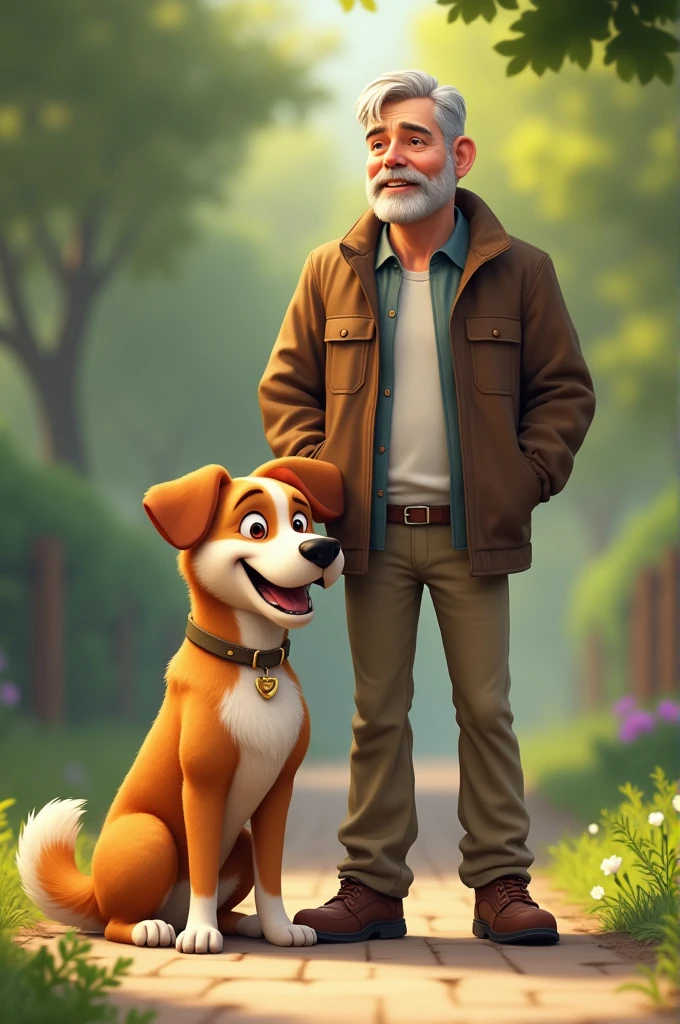 Dog with man