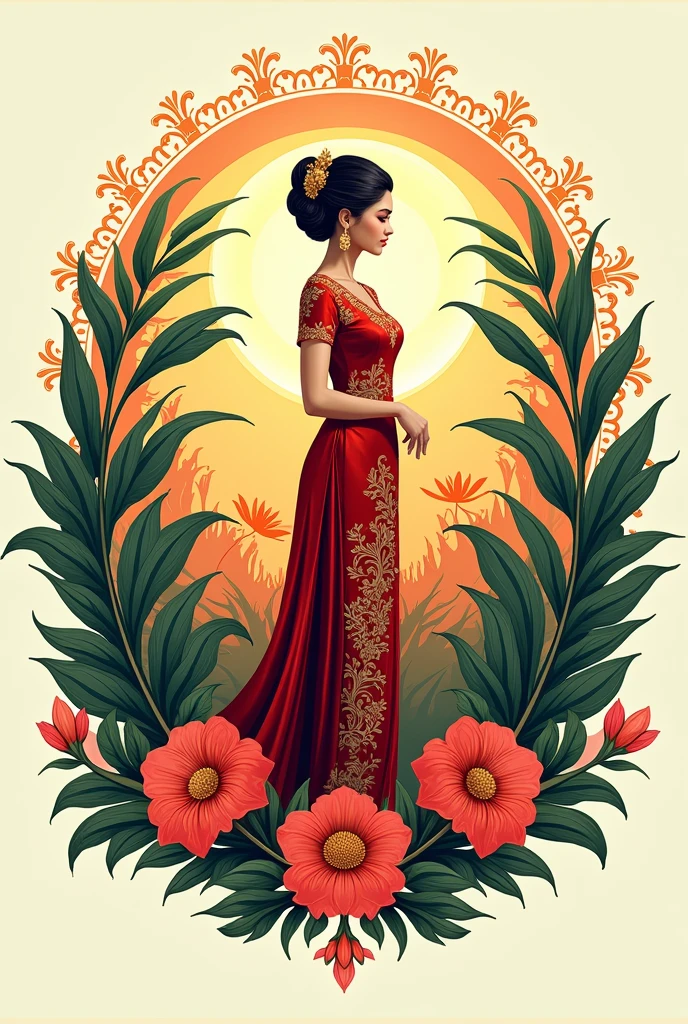 A Malaysian parade logo with classical malay elements