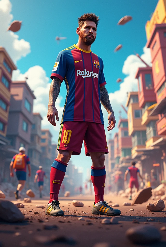 Messi in the free fire game 