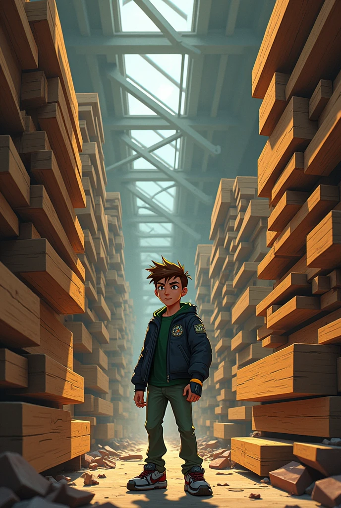Ben10 in Lumber Mill