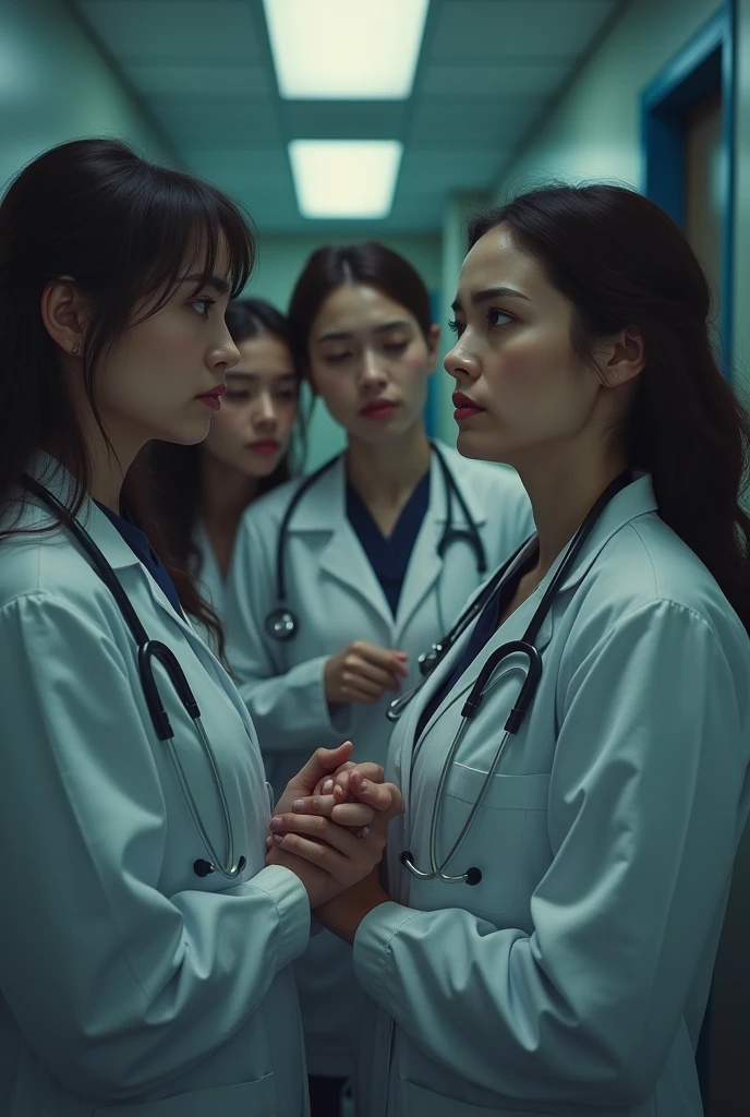 Ladies doctor are weeping