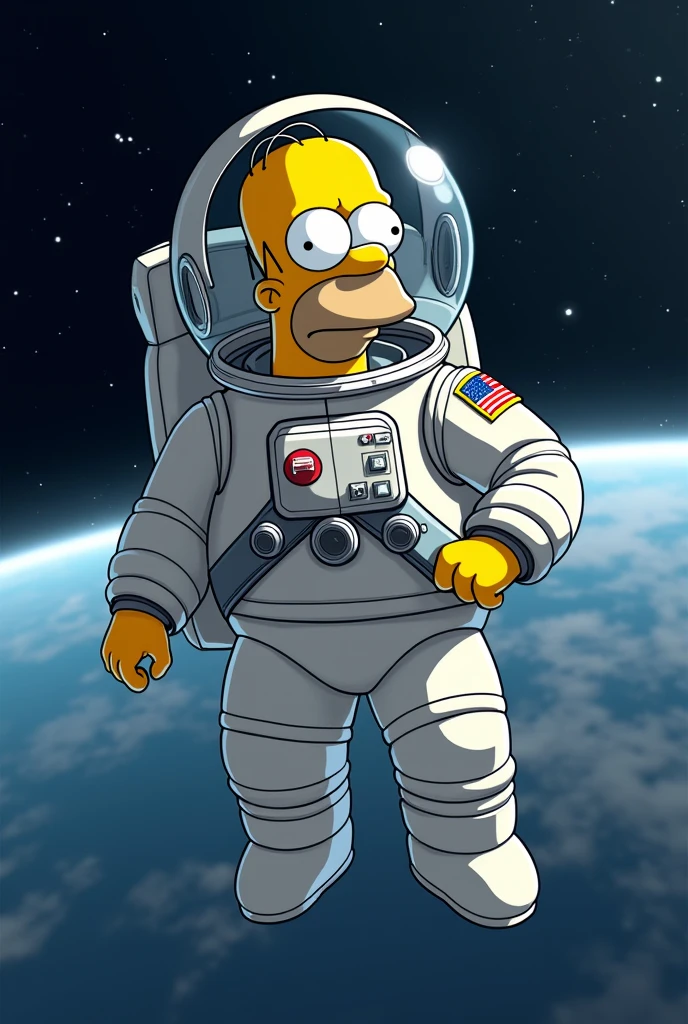Homer Simpson astronaut