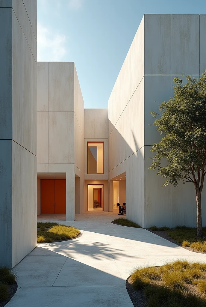 A architectural design that uses Shadow Play: Form-making and light that is like pulitzer arts foundation