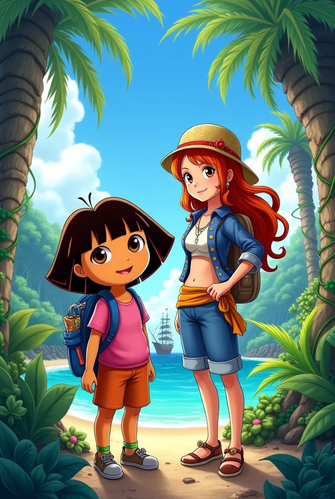 Dora l'explotatice et Nami de one piece