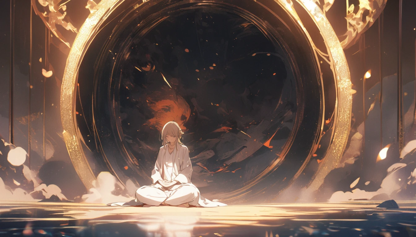 1 person, meditation
