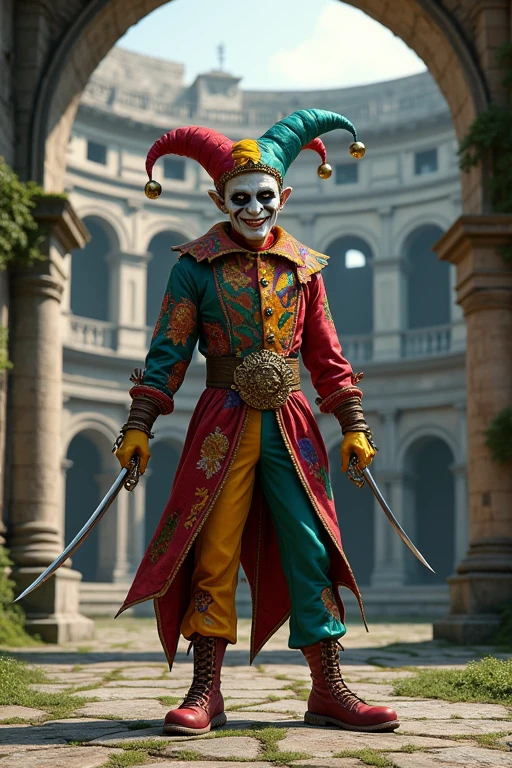 Dagger-wielding Jester Colosseum Original Character