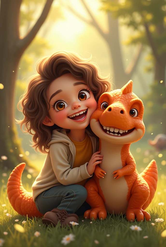 My smiling photo with a smiling pet rex