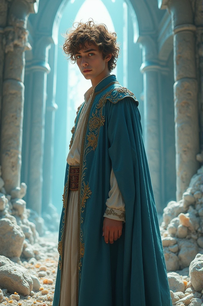 Curly haired prince heir to the lost crystal kingdom