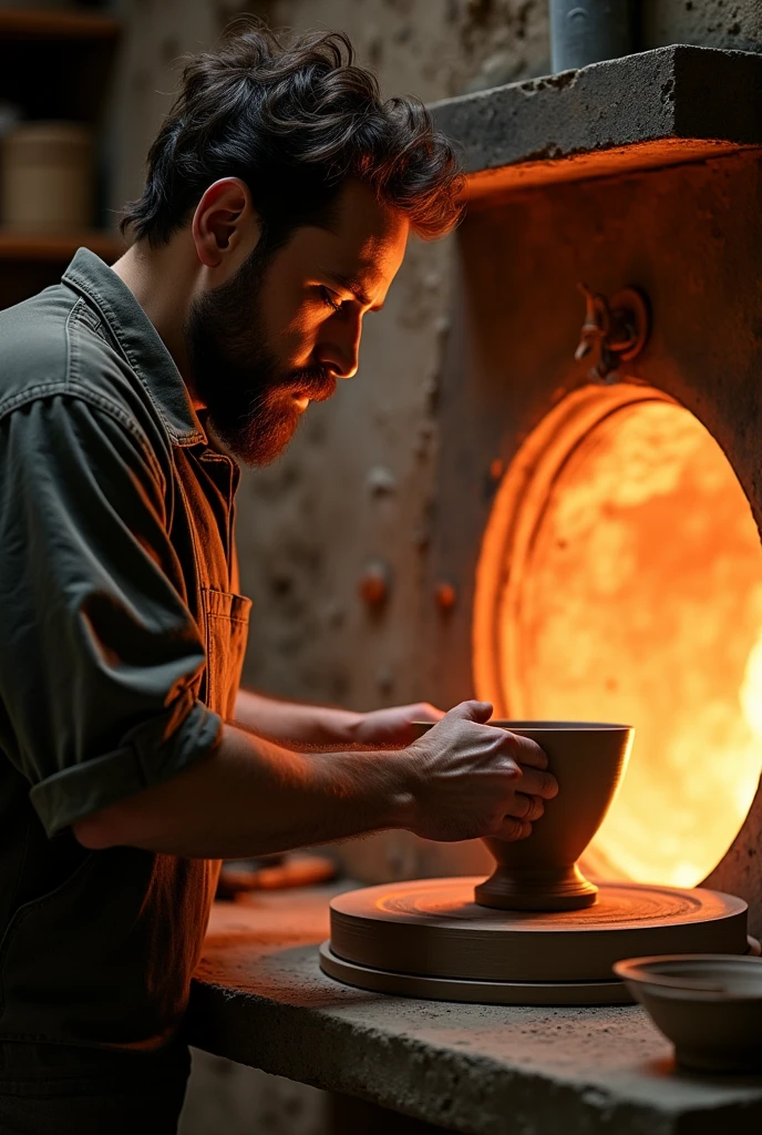 The firing process is critical. It requires a deep understanding of the material and the right balance of heat, ensuring the pottery is strong and long-lasting.