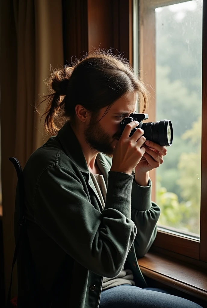 A photographer taking pictures of memories